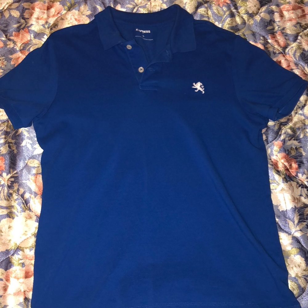 Express blue polo
